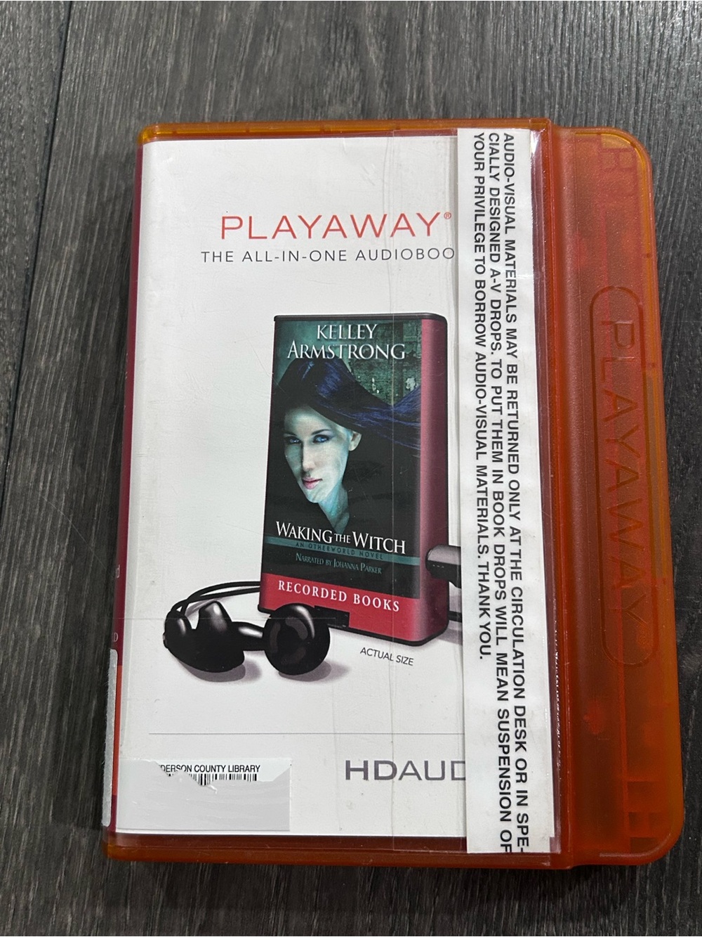 Waking The Witch By Kelley Armstrong Playaway Audiobook Read by Johanna Parker